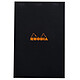 RHODIA Bloc BLACK N°19 21x31,8cm 80F agrafées 80g Q.5x5 Bloc-note