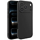 Coque pour iPhone 17 Pro en Silicone Souple Antitraces Ultra Fin Noir Finition mate anti-traces qui limite les traces de doigts et donne un rendu sobre et élégant