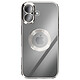Avizar Coque pour iPhone 17 avec Contour Chromé en Silicone Souple - Coque en silicone souple résistante pour absorber les chocs et limiter les rayures au quotidien