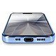 Acheter Coque pour iPhone 17 avec Contour Chromé en Silicone Souple Bleu clair