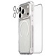 Panzer Glass Pack de Protection 3-en-1 pour iPhone 17 Pro Modèle Flagship Transparent Ce pack contient une coque rigide transparente avec anneau magnétique intégré