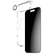 Panzer Glass Pack de Protection 3-en-1 pour iPhone Air Modèle Flagship Confidentialité Noir transparent Ce pack de protection contient une coque rigide transparente avec anneau de recharge sans fil