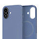 Avis MW Coque pour iPhone 17 MagSafe en Silicone Antichocs Oléophobe Bleu