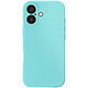 Avizar Coque pour iPhone 17 Soft-Touch en Silicone Série Fast Cover Turquoise - Silicone semi-rigide alliant souplesse et solidité pour une protection efficace