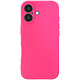 Avizar Coque pour iPhone 17 Soft-Touch en Silicone Série Fast Cover Fuchsia - Silicone semi-rigide alliant souplesse et solidité pour une protection efficace