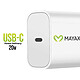 Avis Mayaxess Chargeur pour iPhone 17 Pro USB-C 20W Rapide Blanc