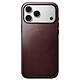 Nomad Coque pour iPhone 17 Pro Max MagSafe en Cuir Horween Antichocs Bordeaux pas cher