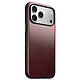 Nomad Coque pour iPhone 17 Pro Max MagSafe en Cuir Horween Antichocs Bordeaux Cette coque bordeaux pour iPhone 17 Pro Max est fabriquée en cuir Horween, qui se patine avec le temps pour un rendu unique