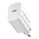 Mayaxess Chargeur pour iPhone 17 Pro USB-C 20W Rapide Blanc Rechargez votre iPhone 17 Pro en un temps record grâce à la puissance de 20W