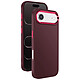 Avizar Coque pour iPhone Air Finition Mat avec Contour Caméra Métallisé Bordeaux Structure semi-rigide en silicone et polycarbonate assurant une excellente absorption des chocs tout en conservant une forme fine et élégante