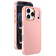 Avizar Coque pour iPhone 17 Pro Max Finition Mat avec Contour Caméra Métallisé - Structure semi-rigide en silicone et polycarbonate assurant une excellente absorption des chocs tout en conservant une forme fine et élégante