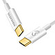 Mayaxess Câble de charge pour Samsung Galaxy S25 USB-C 1m Blanc Profitez d'une recharge rapide grâce à sa puissance de 20W en USB-C.