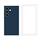 Evetane Coque Samsung Galaxy S24 Ultra Silicone liquide Bleu Marine + 2 Vitres en Verre trempé Protection écran Antichocs Coque Samsung Galaxy S24 Ultra Silicone liquide Bleu Marine + 2 Vitres en Verre trempé Protection écran Antichocs