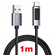 Acheter Swissten Câble 3A Charge et Synchro USB vers USB-C 60W 1m avec Écran Led Noir