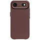 Decoded Coque pour iPhone 17 Air MagSafe en Cuir Antichocs Marron - Cette coque marron pour iPhone 17 Air est fabriquée en cuir pleine fleur aniline et présente une surface qui se patine progressivement avec l'usage