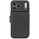 Decoded Étui Folio pour iPhone 17 Pro Max MagSafe en Cuir avec Coque Détachable Noir - Cet étui folio noire pour iPhone 17 Pro Max est fabriqué en cuir pleine fleur qui développe une patine naturelle avec l'usage