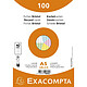 EXACOMPTA Fiches bristol, A5, ligné, assorti Fiche Bristol