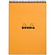 RHODIA Bloc RI Classic ORANGE 21x29,7cm 80F 80g Q.5x5 x 5 Bloc-note