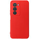 Avizar Coque pour Redmi 15 5G en Silicone Souple avec Renfort Bloc Caméra Rouge - Coque en silicone souple absorbant les chocs, idéale pour protéger efficacement votre Xiaomi Redmi 15 5G contre les rayures et les petits impacts quotidiens