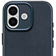 Avis Decoded Coque pour iPhone 17 MagSafe en Cuir Antichocs Bleu marine