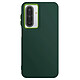 Avizar Coque pour Galaxy A17 Finition Mat avec Contour Caméra Métallisé Vert sapin - Structure semi-rigide en silicone et polycarbonate assurant une excellente absorption des chocs tout en conservant une forme fine et élégante