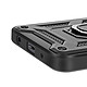 Avizar Coque pour Redmi A5 avec Bague Support et Cache Caméra Coulissant Noir pas cher