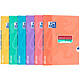 OXFORD cahier openflex pastel pp agrafé 24x32cm 96Pgrands carreaux coloris aléaroire Cahier