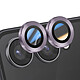 Enkay Protection d'Objectif Caméra pour Galaxy Z Flip 7 Double lentille Violet clair - Double lentille protégée en verre trempé 9H pour absorber les chocs et éviter les rayures