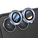 Enkay Protection d'Objectif Caméra pour Galaxy Z Flip 7 Double lentille Bleu pâle - Double lentille protégée en verre trempé 9H pour absorber les chocs et éviter les rayures