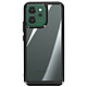 Avizar Coque pour Oppo Reno 14F / 14 FS Design Hybride Ultra-Résistant Noir transparent Dos rigide transparent en acrylique pour une protection anti-rayures durable