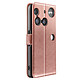Mayaxess Étui Portefeuille pour Nothing Phone 3 avec Dragonne et Fonction Support Rose champagne - Étui effet cuir élégant avec multiples rangements cartes et billets