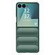 Avizar Coque pour Galaxy Z Flip 7 avec Texture Relief en Silicone Vert sapin - Coque antichoc conçue pour amortir les chocs grâce à ses coins renforcés et son épaisseur