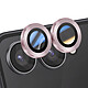 Enkay Protection d'Objectif Caméra pour Galaxy Z Flip 7 Double lentille Rose - Double lentille protégée en verre trempé 9H pour absorber les chocs et éviter les rayures