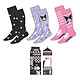 Sanrio - Pack 3 paires de chaussettes Kuromi 36-43 Pack 3 paires de chaussettes Sanrio Kuromi 36-43.