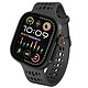 Decoded Bracelet en Silicone Ares O pour Apple Watch 44 à 49mm Noir Ce bracelet est en silicone souple idéal pour un usage quotidien ou sportif