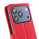 Acheter Mayaxess Étui Portefeuille pour iPhone 17 Pro avec Dragonne et Fonction Stand Rouge