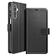 Mayaxess Étui Portefeuille pour Galaxy A17 avec Dragonne et Fonction Stand Noir - Cet étui portefeuille noir pour Galaxy A17 adopte la finition Mayaxess à surface satinée