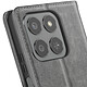 Avis Étui Portefeuille pour Honor 400 Smart Chesterfield Grainé avec Fonction Stand Gris