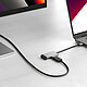 Avis A-Logic HUB 2 en 1 USB-C vers HDMI 4K 60Hz et USB-C 100W Rapide Série MagForce Noir / Argent