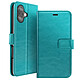 Mayaxess Étui Portefeuille pour iPhone 17 avec Fonction Stand Bleu canard Cet étui portefeuille bleu canard pour iPhone 17 associe un revêtement grainé et satiné à une conception pratique pour un usage quotidien