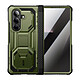 I-Blason Coque pour Galaxy Z Fold 7 Collection Armorbox avec Verre trempé et Béquille Vert foncé - Coque Galaxy Z Fold 7 Modèle Armorbox