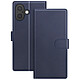 Mayaxess Étui Portefeuille 2 en 1 pour iPhone 17 avec Coque Détachable Bleu nuit Conception 2-en-1 avec coque détachable magnétique pour une utilisation flexible et rapide