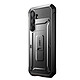 Supcase Coque et Protection d'Écran pour Galaxy S25 FE avec Clip Ceinture et Support Noir Cette coque est accompagnée d'un protège-écran intégré assurant la sécurité de l'écran sans altérer la sensibilité tactile