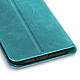Mayaxess Étui Portefeuille pour Xiaomi Redmi 15 5G avec Dragonne et Fonction Stand Bleu canard pas cher