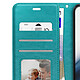 Avis Mayaxess Étui Portefeuille pour Xiaomi Redmi 15 5G avec Dragonne et Fonction Stand Bleu canard