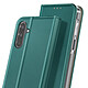 Acheter Étui à Clapet pour Galaxy A17 Magnétique avec Porte-carte et Fonction Stand Vert foncé