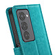Acheter Mayaxess Étui Portefeuille pour Xiaomi Redmi 15 5G avec Dragonne et Fonction Stand Bleu canard