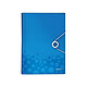 LEITZ Classeur Ménager Trieur WOW A4 PP 6 compartiments Bleu Métal Trieur