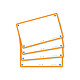 OXFORD Fiches 'Flash 2.0', 75 x 125 mm, uni, orange Fiche Bristol