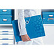 Avis LEITZ Classeur Ménager Trieur WOW A4 PP 6 compartiments Bleu Métal